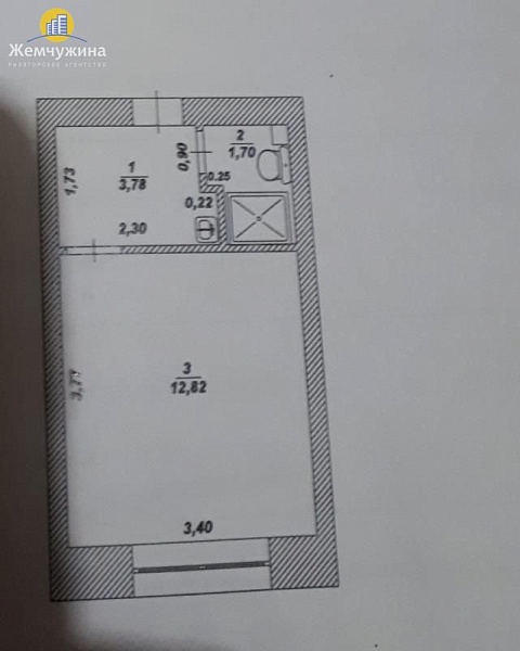 1-к квартира, 20 кв.м.