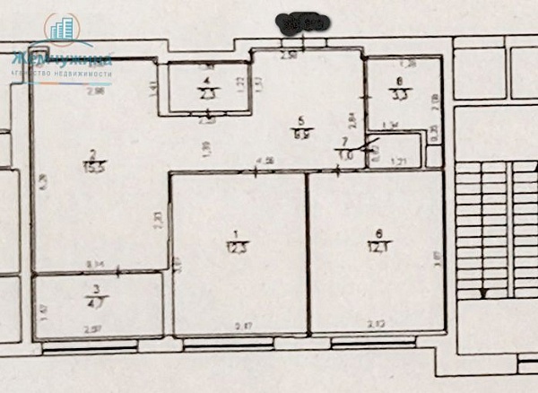 2-к квартира, 61 кв.м.